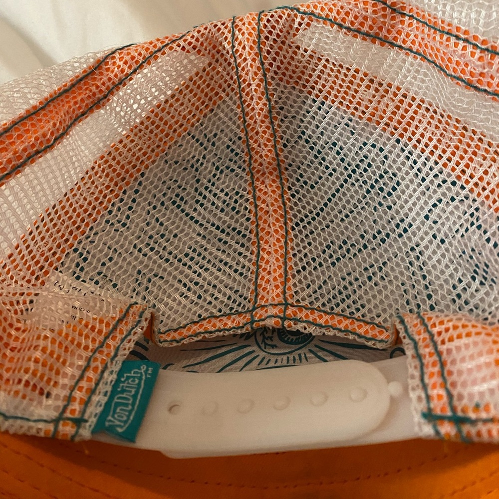 Authentic Von Dutch Hat - Orange and Teal - Picture 5 of 5